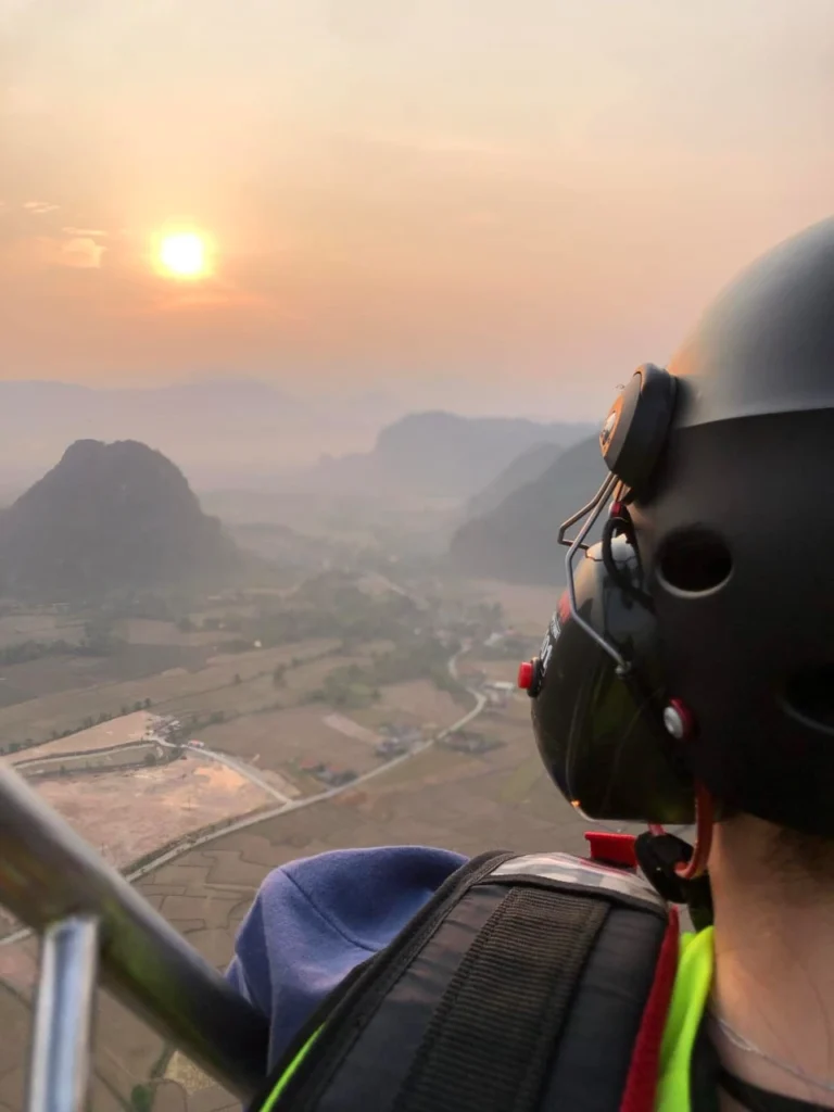paramotoring into the sunset paramotoring into the sunset