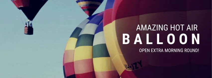 Hot Air Balloon Photo Facebook Cover